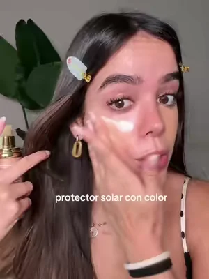 Protector solar con color! Con esto ya no necesitas base #sunscreen #foundation 