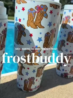 patriotic vibes with these frostbuddy cups 🤟🏼💙✨ @Frost Buddy #frostbuddy #tumblers #4thofjuly #tiktokshopcreatorpicks #dealsforyoudays 