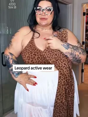 Affordable, comfortable, && this cute? YES PLEASE 🐆🖤@BRXL #activewear #plussizefashion #DealsForYouDays #curvyfashion #leggingsset 