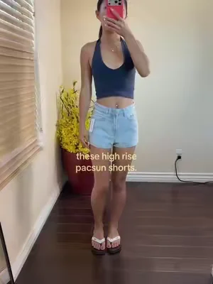 and they’re only $15 rn😫😫  #denimshorts #pacsun #jeanshorts #highwaistedshorts 