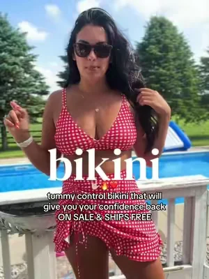 the only bikini you’ll find me in this summer with the best tummy control & on sale right now! 🤟🏼🔥 @Blooming Jelly Fashion #bikini #tummycontrol #tummycontrolswimsuit #swimwear #dealsforyoudays 