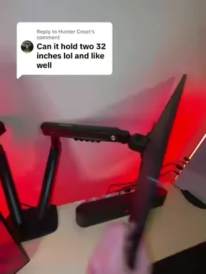 Replying to @Hunter Croot Every setup needs this #flowliftpro #monitorarms #huanuo #dealsforyoudays #monitormounts 