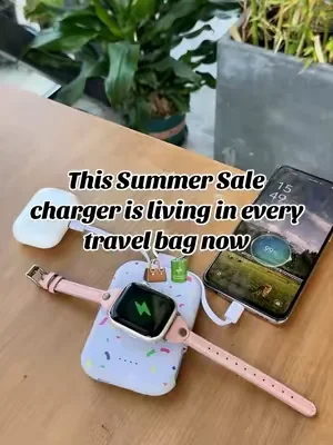 This Summer Sale charger is living in every travel bag now. 👜🔋#powerbank #traveltips #rorry #dealsforyoudays #summerwins 