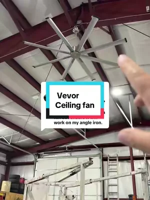 Replying to @Hereford Ailish & Skye I also forgot to mention that the down rod hangs inside the bracket, so even though my beam in on a slope the fan hangs plumb. @VEVOR Home Store #dealsforyoudays #VEVORSuperBrandDay #vevor #ceilingfan 