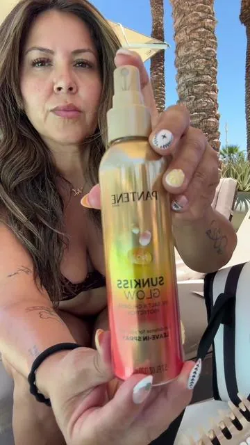 @Pantene summer time hair never looked better 🌟#pantene #leaveinconditioner #sunprotection #hairtok #hairrepair 