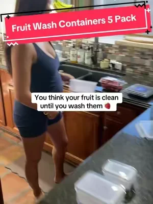 Now our fruit will last longer in the fridge!! #fruit #fruitcontainer #fruitorganizer #fruitwashing #dealsforyoudays 