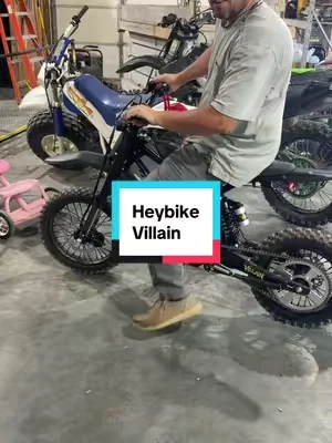 This gets up and goes. Sits a little taller than most in its class. @Heybikesports #heybikesports #heybikevillain #edirtbike #pitbike #dealsforyoudays 