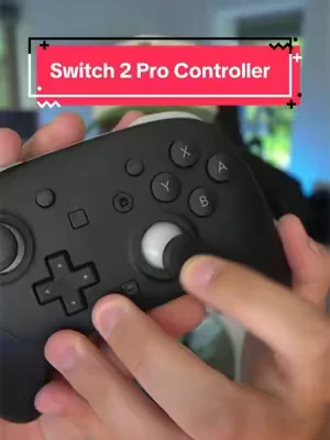 Massive upgrade from the Joycons for some games #nintendoswitch2 #procontroller #tiktokshopcreatorpicks #summerwins #dealsforyoudays 