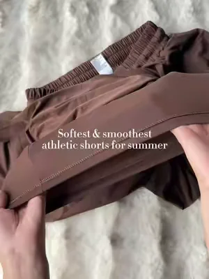The buttery soft material is definitely what makes them my fav!#shorts #athleticshorts #runnergirl #horsegirl #Summer 