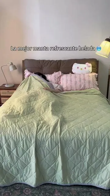 Un truco genial para dormir sin calor. #coolingblanket#heatwave#summerwins#hotsleeper