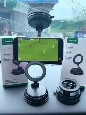 🧲This magnetic phone mount for the car is such a game changer. It holds your phone securely, keeps it right where you need it for GPS, and makes driving so much easier#dealsforyoudays #phonemount#magsafe#angles#ugreen