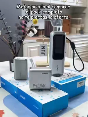 ¡El pack de Anker tiene una oferta increíble! No te lo pierdas#ofertasparati #tiendatiktokdiademorial #bancodeenergía #anker #cargador