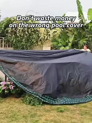 Don't waste money on the wrong pool cover 💦 A good cover keeps out leaves, debris, and hours of cleanup. Trust me, this is one pool upgrade worth getting right！ #poolhacker #SummerWins #DealsForYouDays #poolcover #poolseason 