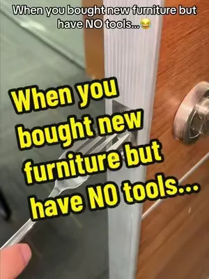 When you bought new furniture but have NO tools…#dealsforyoudays #cordlessdrill #homediy #homerepair #tooltok 
