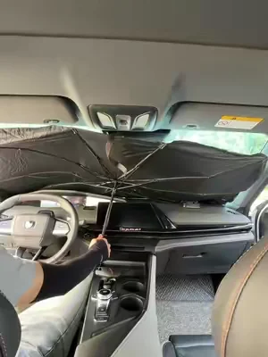 My legs are thanking me everyday! Lol I'm no longer pealing them from the hot leather seats thanks to this little fancy car umbrella lol #carsunshade #windshieldsunshade #sunshade #caraccessories #summeressentials 