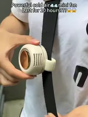 You’re living in a Texas heatwave, but your shirt-clip fan makes you feel like you're in Alaska 🥶❄️#SummerVibes #MiniFan #fyp #protable #TikTokShop 
