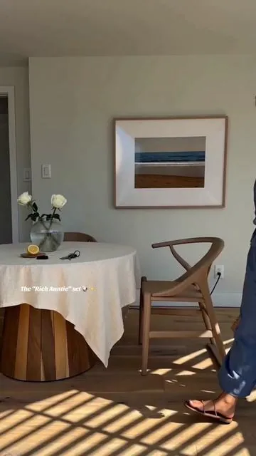 Hamptons aesthetic on a strict home-coffee budget. Washed blue linen set: fully smocked bloat-friendly waist, giant pockets, pure pajama comfort. Link below! 👇 #matchingset #linenoutfit #summeroutfits #coastalgrandma #DealsforYourDays 