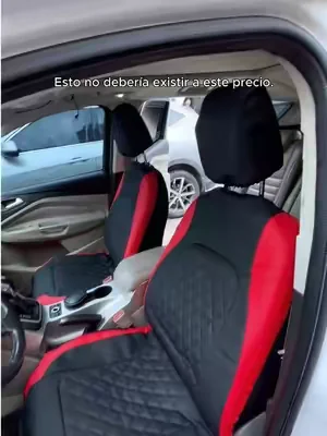 Esto no debería existir a este precio. Guarda el video para cuando lo necesites.  #SeatCovers#LeatherSeatCovers#UniversalSeatCovers#CarInterior#calidad 