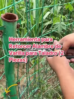 Juego de 2 Herramientas para Retorcer Alambre de Varilla para Taladro – Retuerce Alambre de Acero Rápido con Vástago Hexagonal de 6 mm#dealsforyoudays #diytools #DIY #summervibes #tooltok 