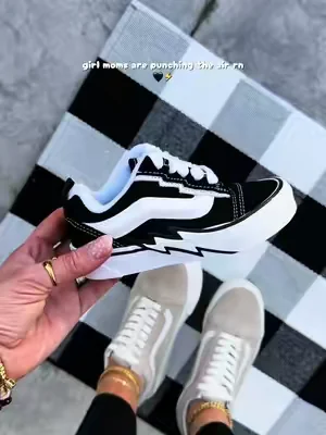 Little kids vans knu skool shoes 😮‍💨🖤⚡️ #vans #kidsshoes #boymom 