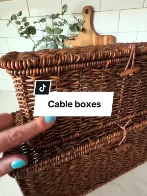 Replying to @McKenzie  aesthetic boxes used multiple ways is the way to go!  #wickerbasket #rattanbasket #homeorganization #dealsforyoudays 