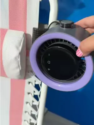 This is the nicest portable fan to clip anywhere you need to cool off #portablefan #fan #summerwins #tiktokshopcreatorpicks #cliponfan 