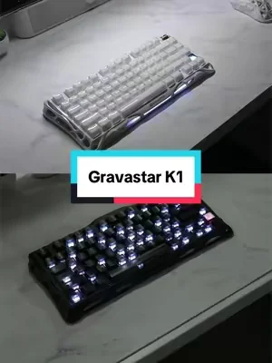 Gravastar k1 white vs black #keyboard #gravastar #k1white #wireless #dealsforyoudays 