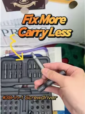 38 functions, multiple angles, and way less frustration during repairs. #tiktokshopdealsforyoudays #summerwins #screwdriver #musthavetools #hometools 
