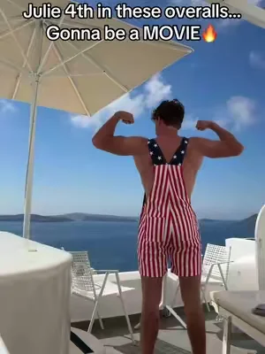 So sick🔥🙌🙌🙌 #july4thoutfit #overalls #americanflag 