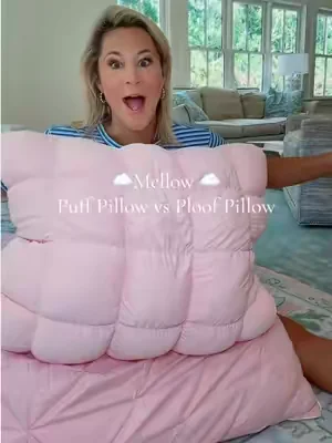 @Mellow Sleep has the best pillows but what’s the difference between the puff and the ploof pillows ☁️✨💕 #mellow #mellowsleep #pillow #pillows #mellowpillow 