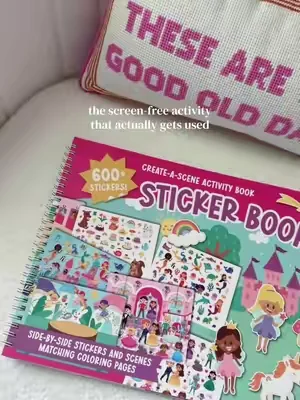 600+ reusable stickers, coloring pages, and zero charging required. 🙌 #ToddlerActivities #ScreenFreeKids #MomFinds #KidsActivities #DealsForYouDays @Hadley Designs 