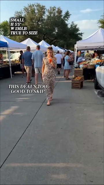 Literally living in this leopard maxi! And yes, IT HAS POCKETS! 🐆 Run before it sells out! #leoparddress #maxidress #dresseswithpockets #summeroutfit #tiktokshopfinds