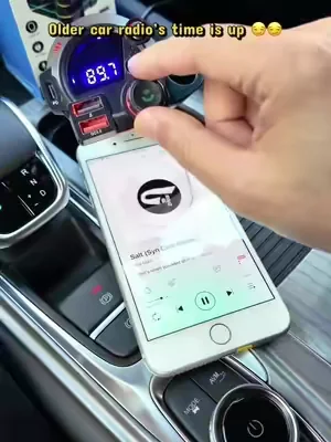 This old-school car radio’s ready to retire.Grab the new Bluetooth adapter 😏#bluetoothfmtransmitter #dealsforyoudays #bluetooth #tiktokshopstockup #fastcharging 