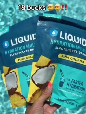 Liquid IV Pina Coloda 🥥🌴🍹 #liquidiv #liquidivhydration #liquidivcottoncandy #electrolytes #dealsforyoudays 