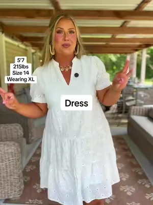 The prettiest eyelet dress!! #dealsforyoudays #tiktokshopcreatorpicks #weeklydeals 