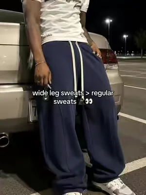 more shape, better stack, easier fit #widelegsweats #sweatpants #baggypants #OOTD #fyp 