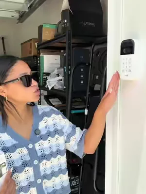 This was the perfect system for my garage and so easy to set up #garagedooropener #smartgaragedoor #dealsforyoudays 