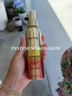 Protect your hair from chlorine, salt, and UV with the new Sunkiss glow #pantene #pantenesunkissglow #pantenehair 