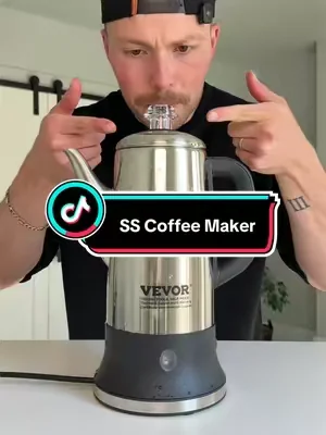this thing is sick!  #coffeemaker #coffee #coffeepercolator #stainlesssteel #dealsforyoudays 