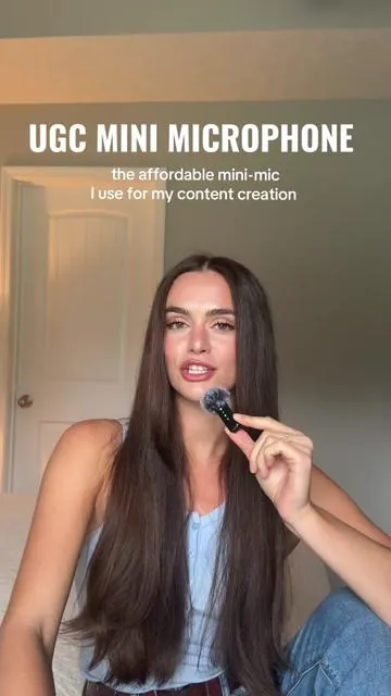 The MINI MIC you need for all of your content creation!! Super affordable, easy to use, and the charge lasts forever! GRAB IT before it sells out again! #ugc #ugctips #ugccreator #ugccontentcreator #ugccommunity 