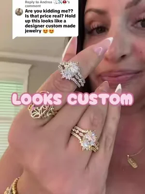 Replying to @Andrea 🩺✈️⛑️ #promisering #customring #lookforless #dealsforyoudays #trendyrings 