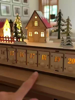 This has to be the most beautiful advent calendar I’ve ever seen! It lights up and sings! Plus you can stuff it with whatever you want! @QVC, Inc #christmasinjuly #adventcalendar #momsoftiktok #christmastraditions #dealsforyoudays 