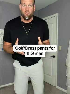If you have to wear pants, these are what you want big men. #dealsforyoudays #golfpants #stretchy 