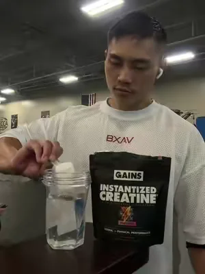 The world’s first 100% soluable creatine Monohydrate from @gainsinbulk  #gainsinbulk #creatinemonohydrate 