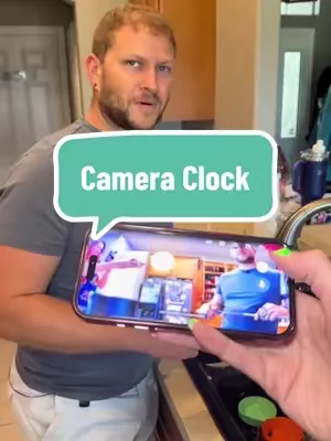 This camera clock is a great way to keep an eye on the house while you’re gone @Noahtec #cameraclock