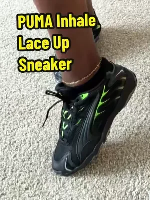 PUMA Inhale Lace Up Sneaker  I am a size 10 woman and a size 9 in men I hope that helps you figure out your size #pumainhale #puma #dealsforyoudays  #BrilhaSemMedoEstácio 