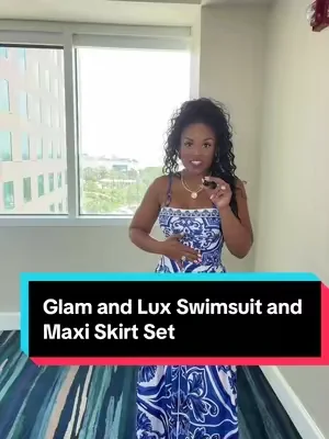 This beautiful swimsuit and skirt combination has gotten so many compliments. 