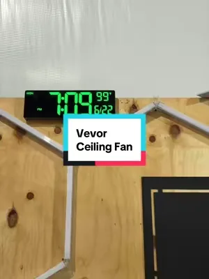 Moves the air around well. HVLS fan. @VEVOR Home Store #dealsforyoudays #VEVORSuperBrandDay #vevor #SummerVibes #summerwins 