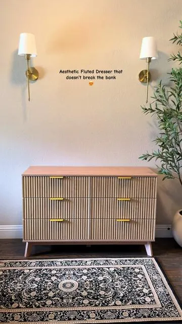 So beautiful and so spacious; literally obsessed 😍  Grab your size from the link. @Weture Living  #fluteddresser #dresser #tiktokshopcreatorpicks #dealsforyoudays #summerwins 