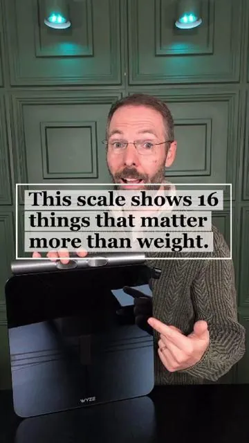 The NEW Wyze BodyScan full body composition scale costs LESS but tracks MORE. #bodycomposition #smartscale #dealsforyoudays #bmi #fitnesstips @Wyze 